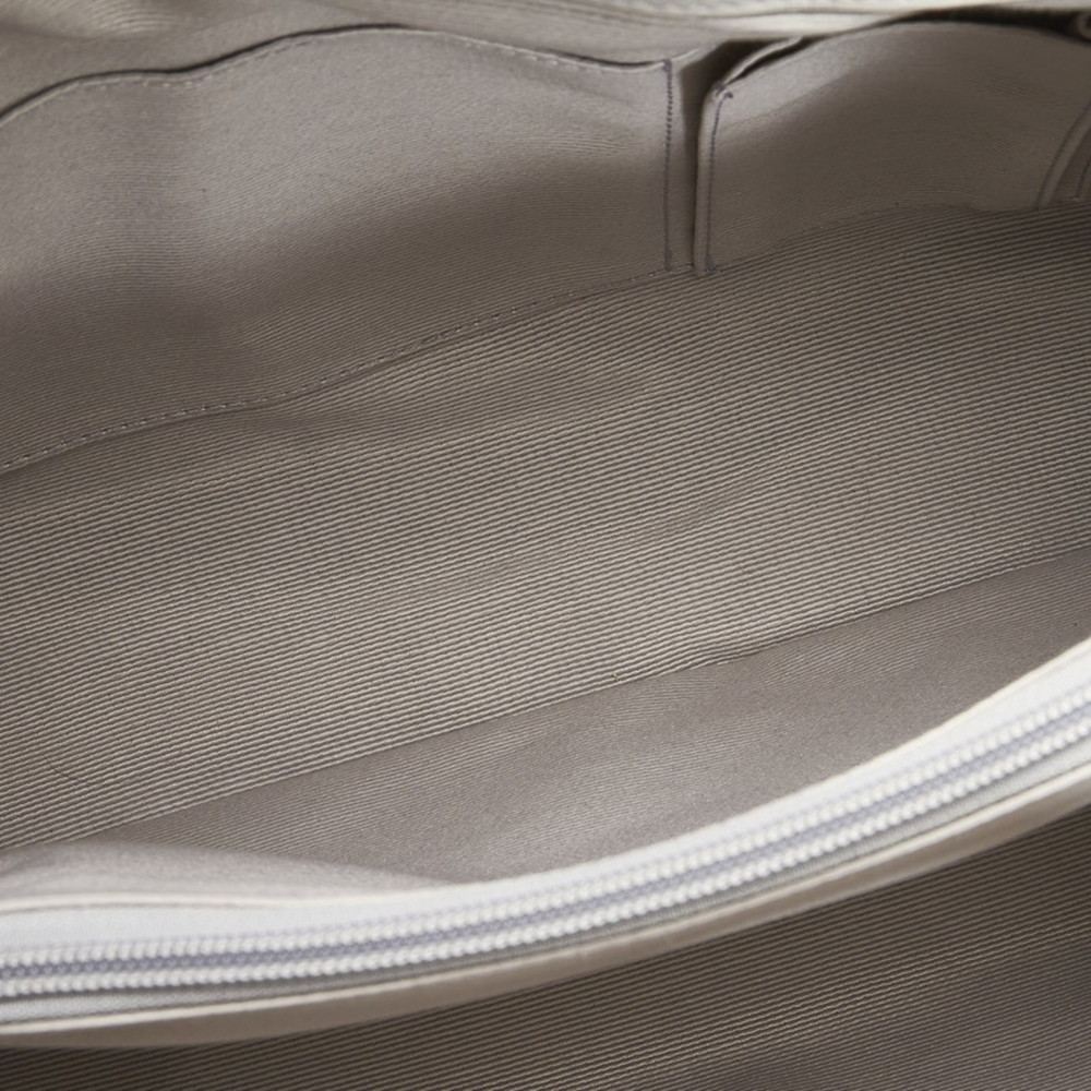 Salvatore Ferragamo Vala ribbon handbag tote bag AU-21 B665 beige gray khaki ... - Picture 7 of 12